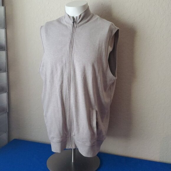 Daniel Cremieux Sweater Vest Beige 1/4 Zip Pullover Pima Cotton Large XL - Picture 3 of 7